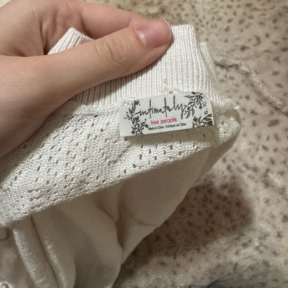 Free People White Knit Bodysuit - Picture 4 of 6